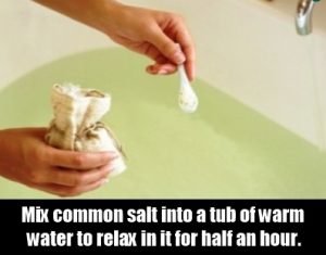 Salt water bath For Arthritis